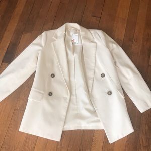 Cream Corduroy Blazer